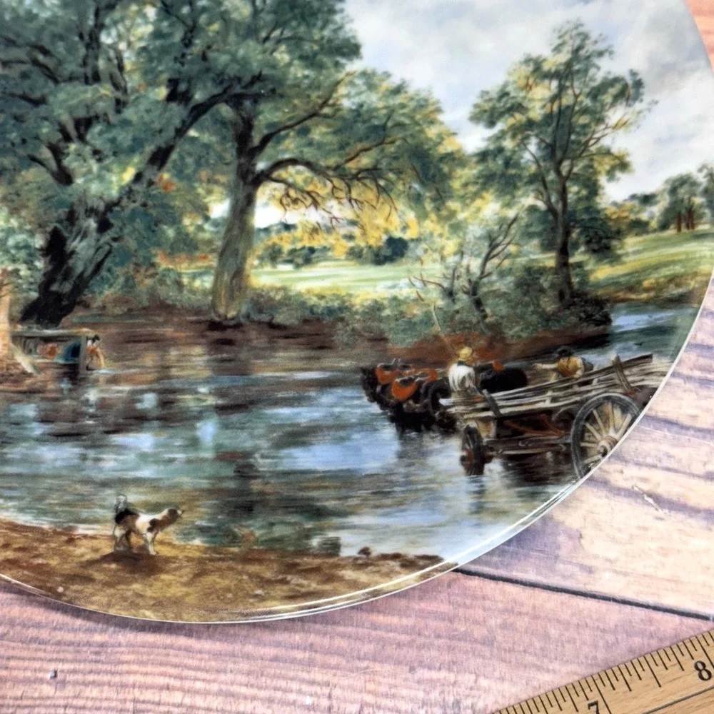 Golden Crown E&R 1886 Plate “The Hay Wain” by John‎ Constable. Bavaria Germany